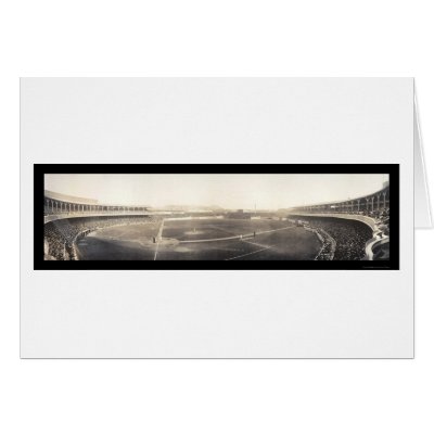 Baseball Polo Grounds Photo 1910 Greeting Card by lc_panoramicphotos