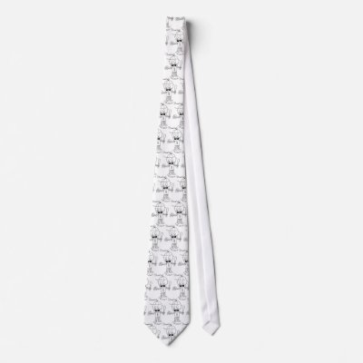Baseball Robot Neck Tie by DansDoodles