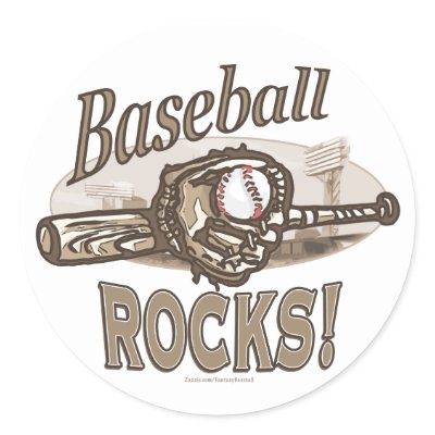 Baseball Rocks! Sticker by fantasybaseball
