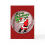 Baseball Santa Christmas 2 Greeting Card