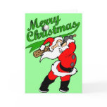 Baseball Santa Christmas Greeting Card