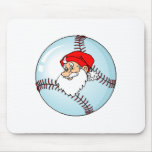 Baseball Santa Mousepad
