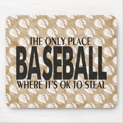 Baseball saying mousepads by Just2Cute