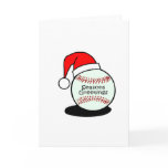 Baseball Seasons Greetings Greeting Card