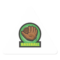 baseball sign mitt icon sticker