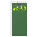 Baseball Sihlouettes Bookmark Custom Rack Card