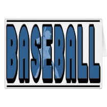 Baseball Silhouette cards