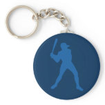 baseball silhouette key chains