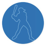 baseball silhouette stickers