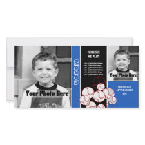 Baseball Sport Schedule Photo Cards