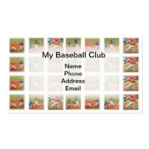 Baseball Sports Game Images Business Card Template