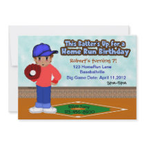 Baseball Sports Party Personalized Invitation