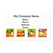 Baseball Sports Products Business Card Template