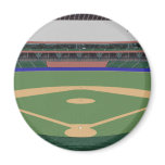 Baseball Stadium: 3D Model: magnets