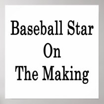 Baseball Star On The Making Print