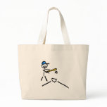 Baseball Stick Figure Canvas Bag