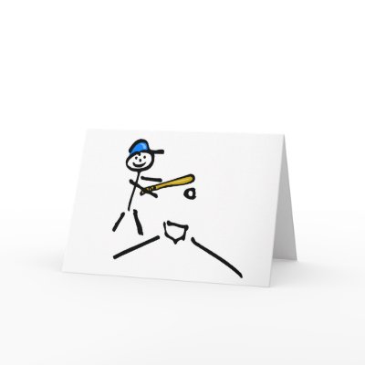 Baseball Stick Figure by CelebrationZazzle