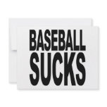 Baseball Sucks Personalised Announcements