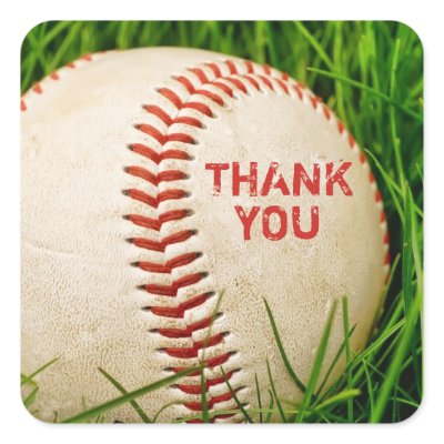 Baseball Thank You Stickers by Meg_Stewart
