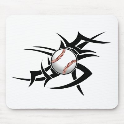 Baseball Tribal Mousepad by MugUSA