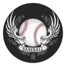 Baseball Wings Sticker