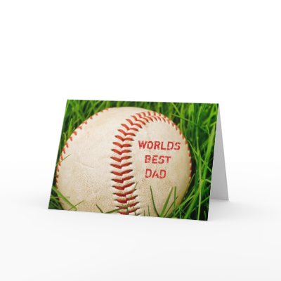 Baseball Worlds Best Dad Card by Meg_Stewart