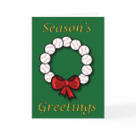 Baseball Wreath Greeting Card