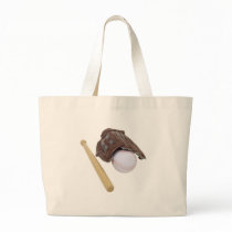 BaseballAndGlove062509 Canvas Bag