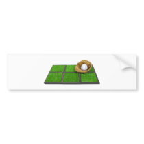 BaseballGloveBallArtificialGrass101311 Bumper Stickers