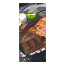 Baseballs and Mitt Rack Card