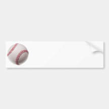 Baseballs - Customise Baseball Background Template Bumper Stickers