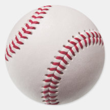 Baseballs - Customise Baseball Background Template Stickers