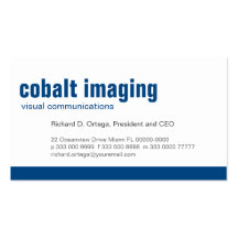 Baseline Panel Cobalt Business Card