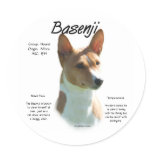 Basenji (chestnut) History Design Sticker