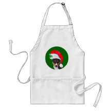 Basenji_Christmas Aprons