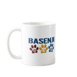 BASENJI DAD Paw Print Mugs