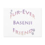 Basenji Furever Postcard