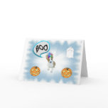 Basenji Halloween BOO Card