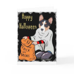 Basenji Halloween Card