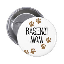 Basenji Mum Pinback Button