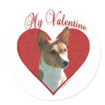 Basenji My Valentine   - Sticker