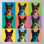 Basenji Pop-Art Poster
