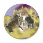 Basenji Puppy Kisses Magnet