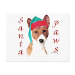Basenji Santa Paws Postcard