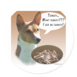 Basenji Turkey Round Sticker