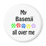 Basenji Walks Design Magnet