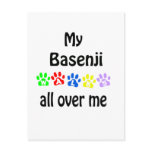 Basenji Walks Design Post Cards