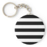 Basic Black and White Stripes Key Chains
