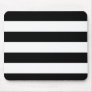 Basic Black and White Stripes Mouse Pad