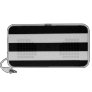 Basic Black and White Stripes Notebook Speaker
